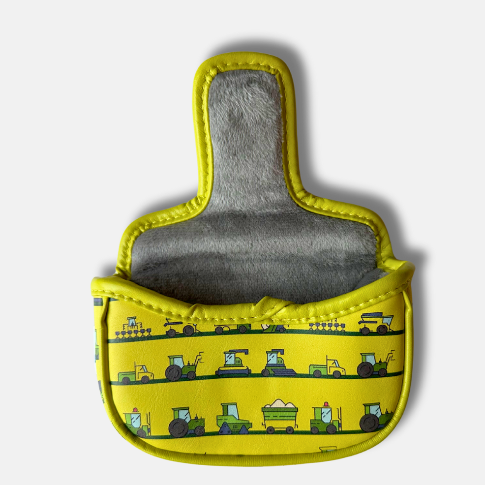 Yellow Tractor Mallet Putter Headcover